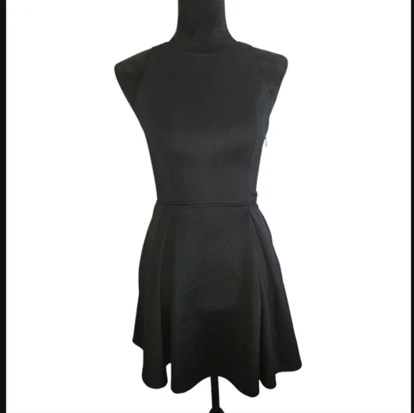 Abercrombie & Fitch Black Jersey Mini Dress - Size XS - Picture 3 of 6